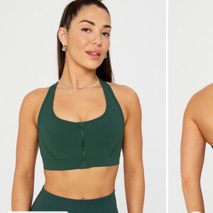 Fabletics Essential Medium Impact Sports Bea Front Zip
